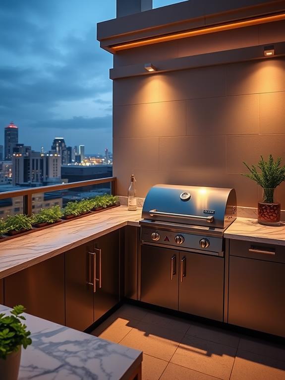 create a functional outdoor kitchen