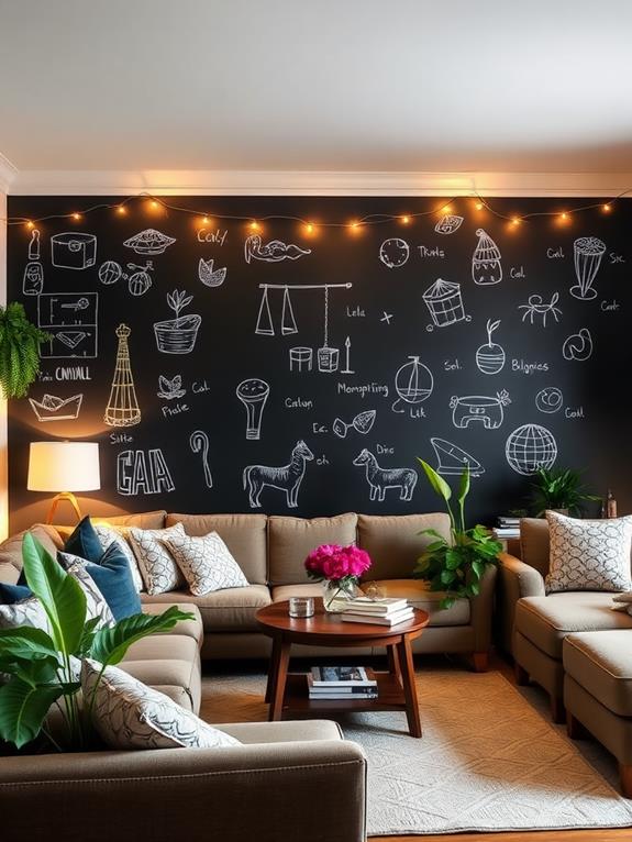 creative chalkboard wall d cor