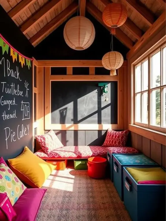 creative chalkboard wall design