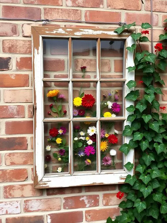 creative upcycled window decor