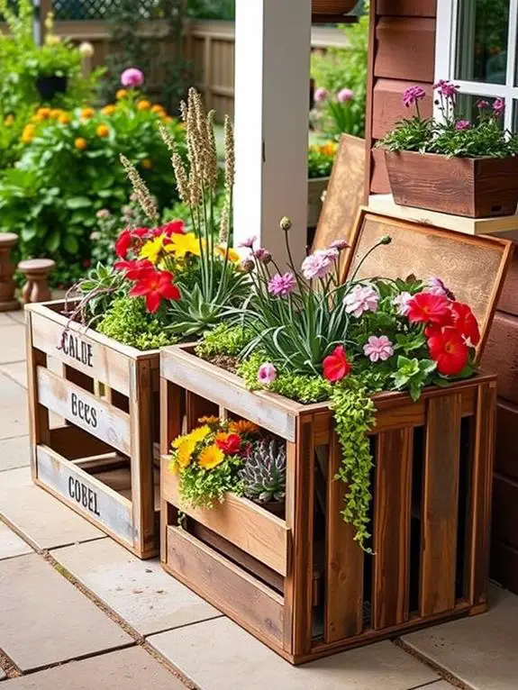 creative wooden crate upcycling