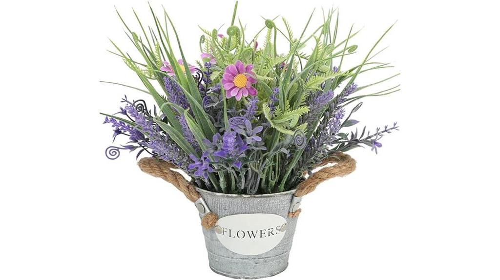 decorative artificial lavender plant