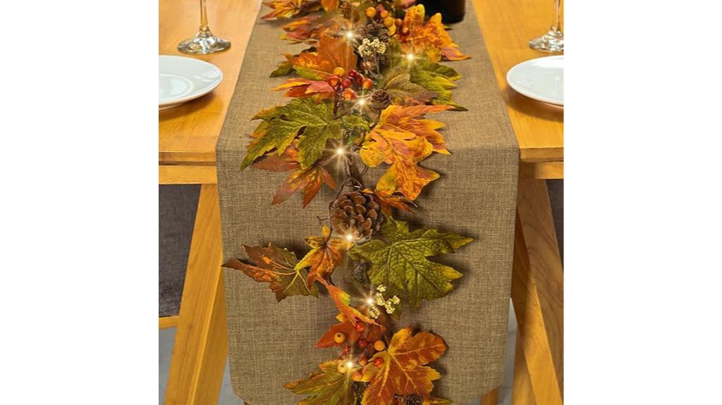 decorative autumn leaf garland