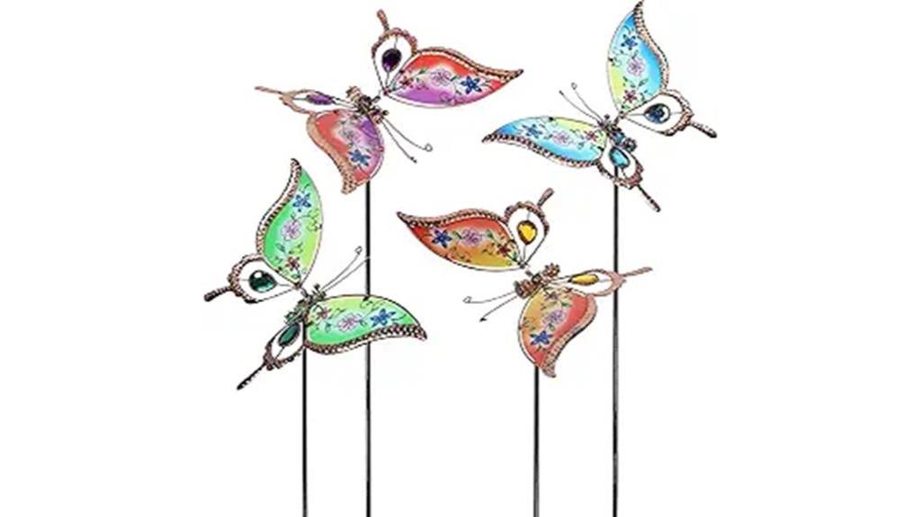 decorative butterfly garden stakes