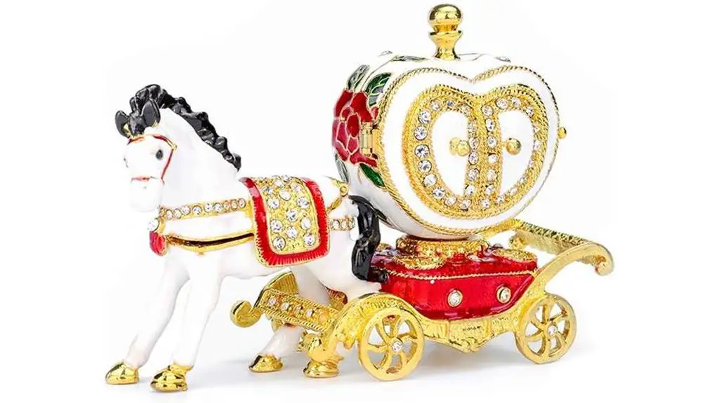 decorative heart carriage box