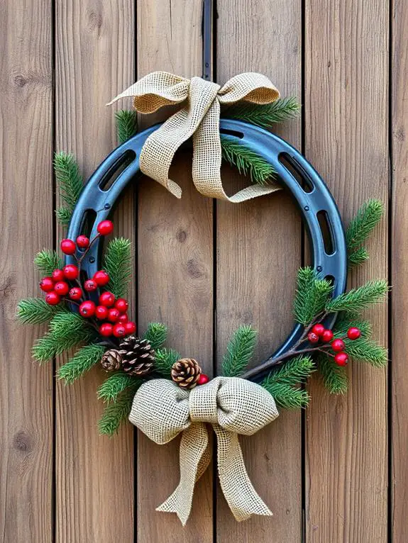 decorative horseshoe door ornament