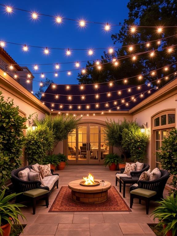 decorative outdoor lighting structures