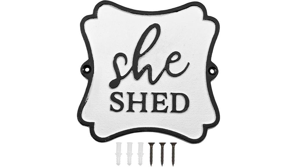 decorative rustic she shed