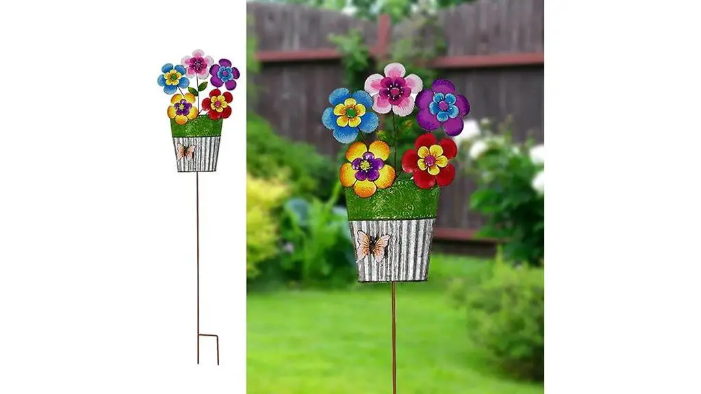 decorative spring garden stakes