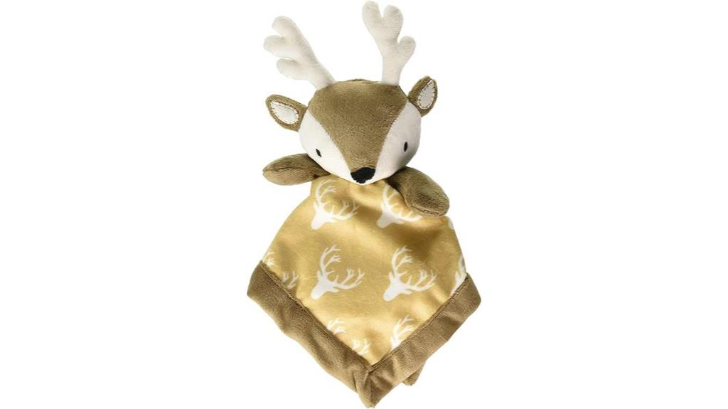 deer themed baby security blanket