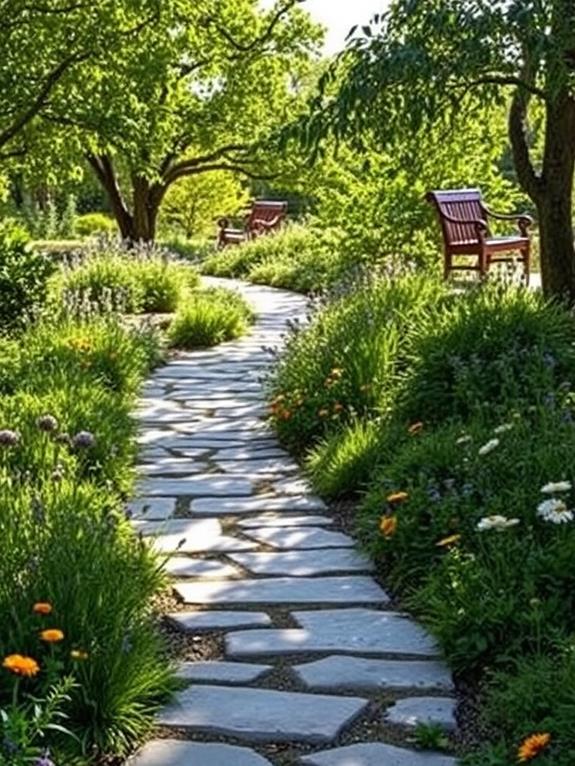 design a stone pathway