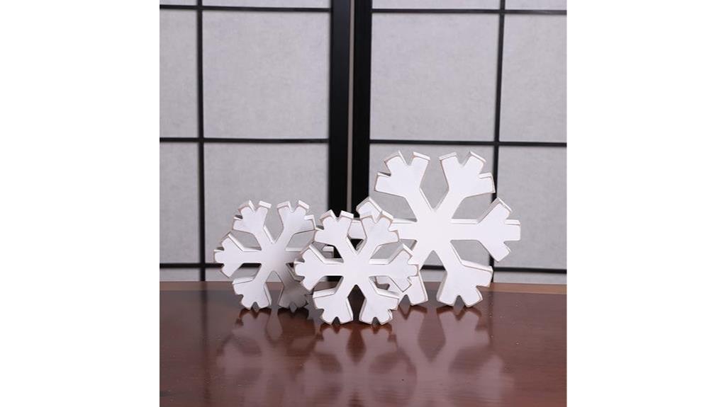 distressed snowflake christmas decor