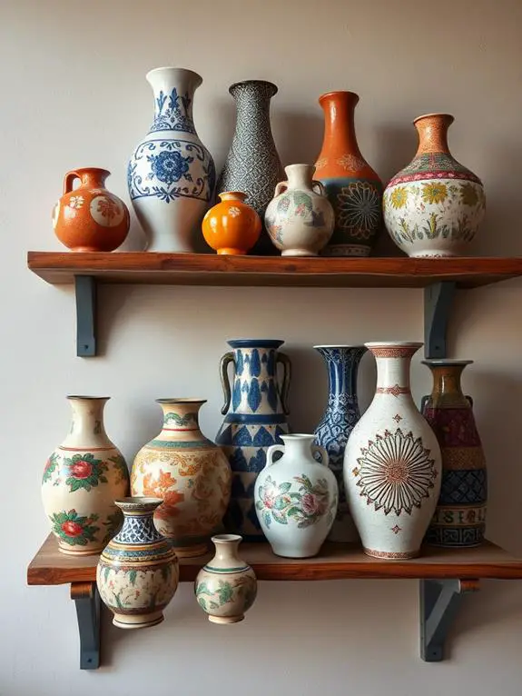 diverse collection of ceramics