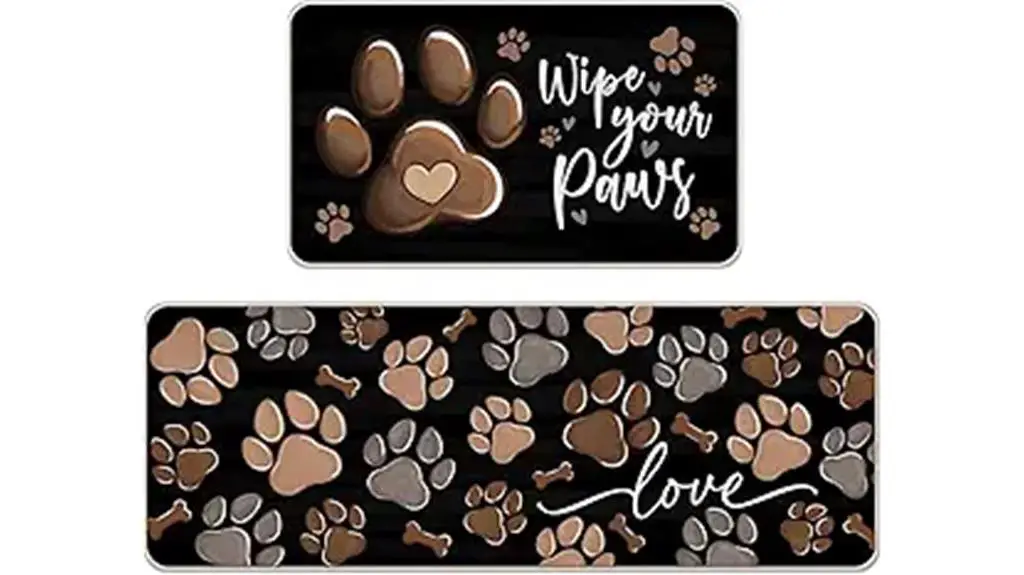 dog paw print rugs