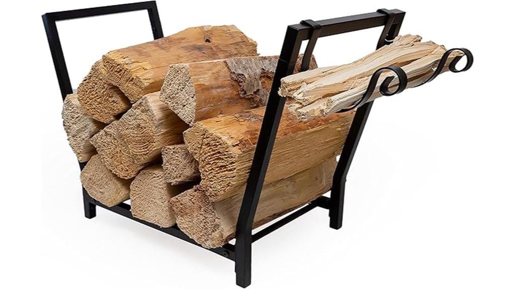 double coated firewood rack