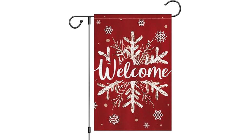 double sided christmas garden flag