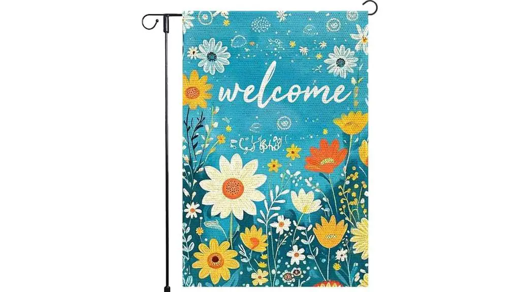 double sided garden flag