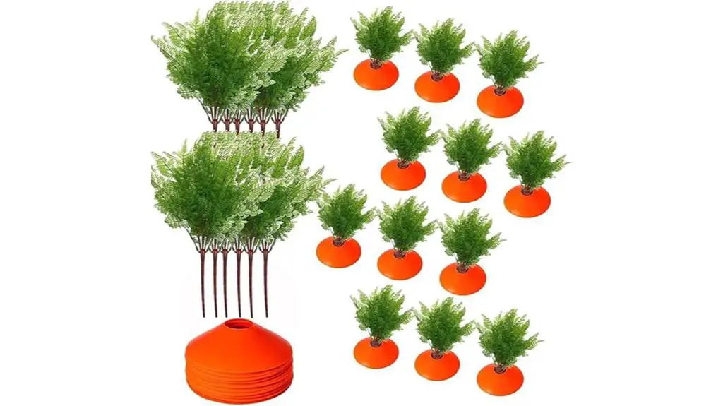 easter yard carrots decor