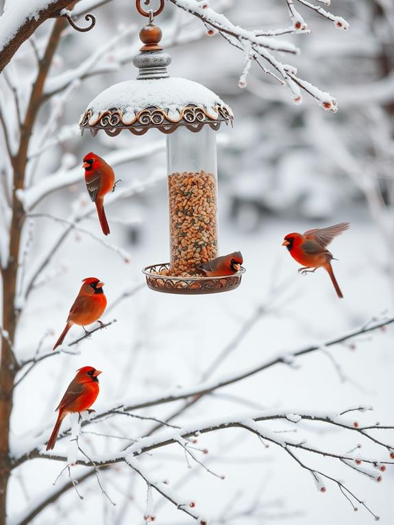 ecological winter feeding stations