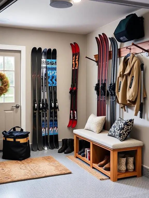 efficient winter entryway organization