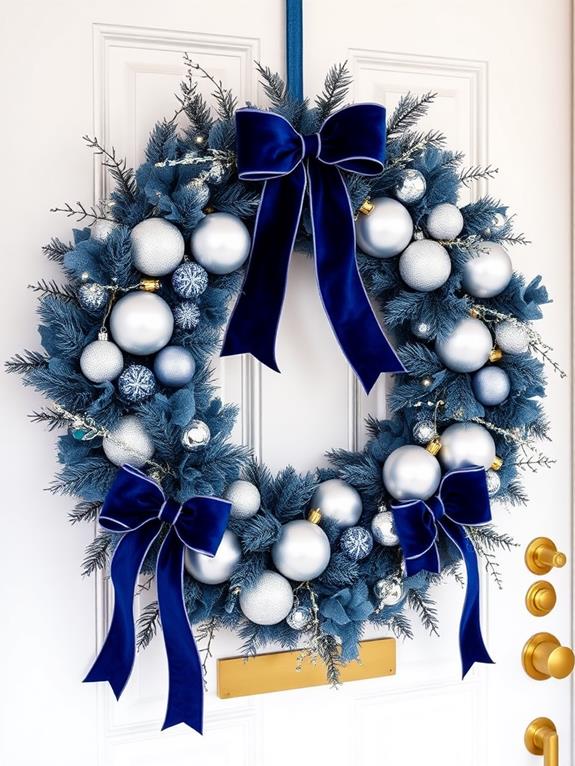 elegant blue floral arrangement