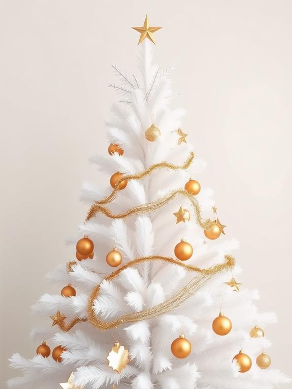 elegant gold decor tree