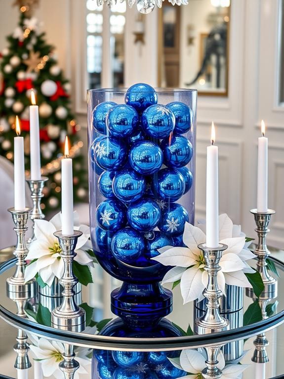 elegant indigo glass decor