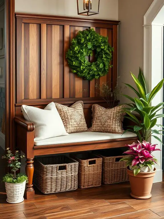 elevate entryway bench design