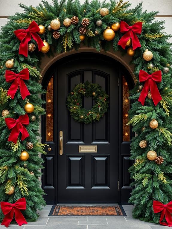 embellished frame with garland