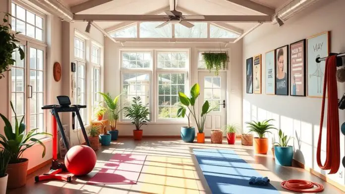 energizing summer home gym decor