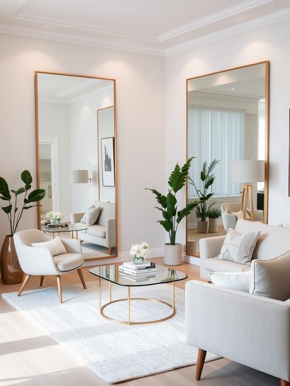 enhance space with mirrors