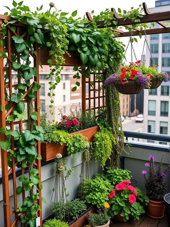 enhance with vertical gardening