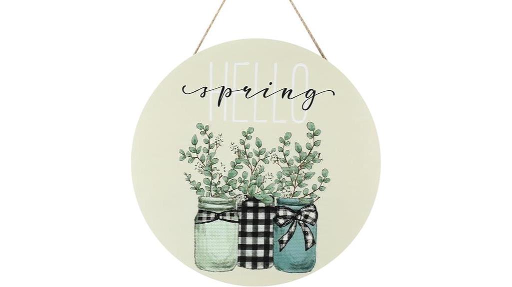 eucalyptus spring door sign