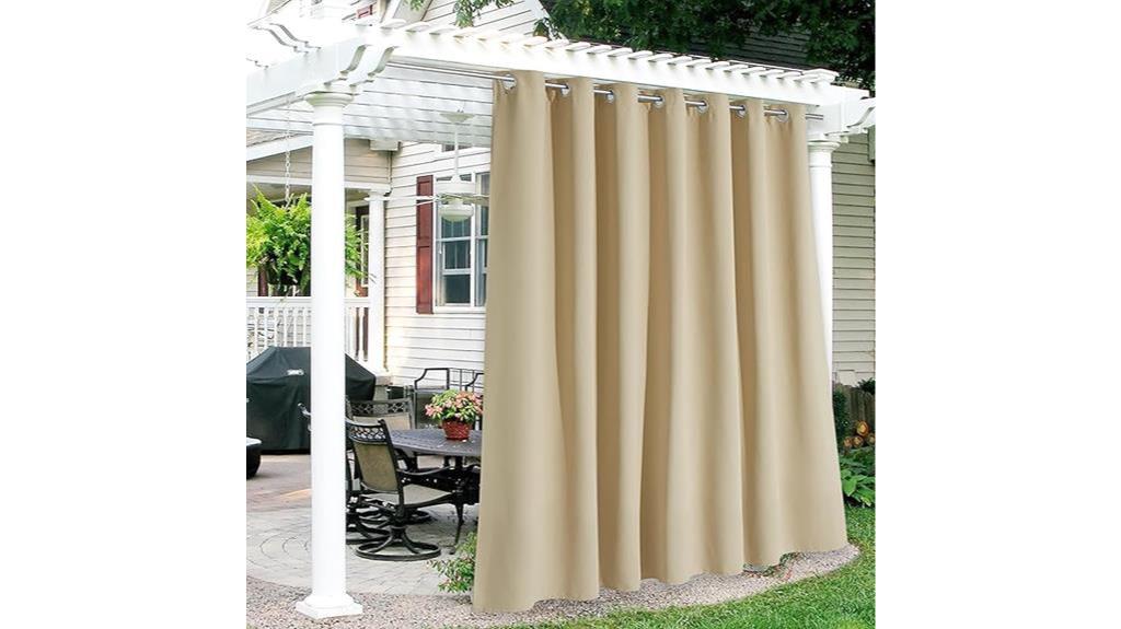 extra wide waterproof curtains