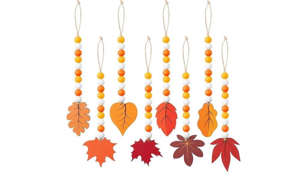 fall bead garland decorations