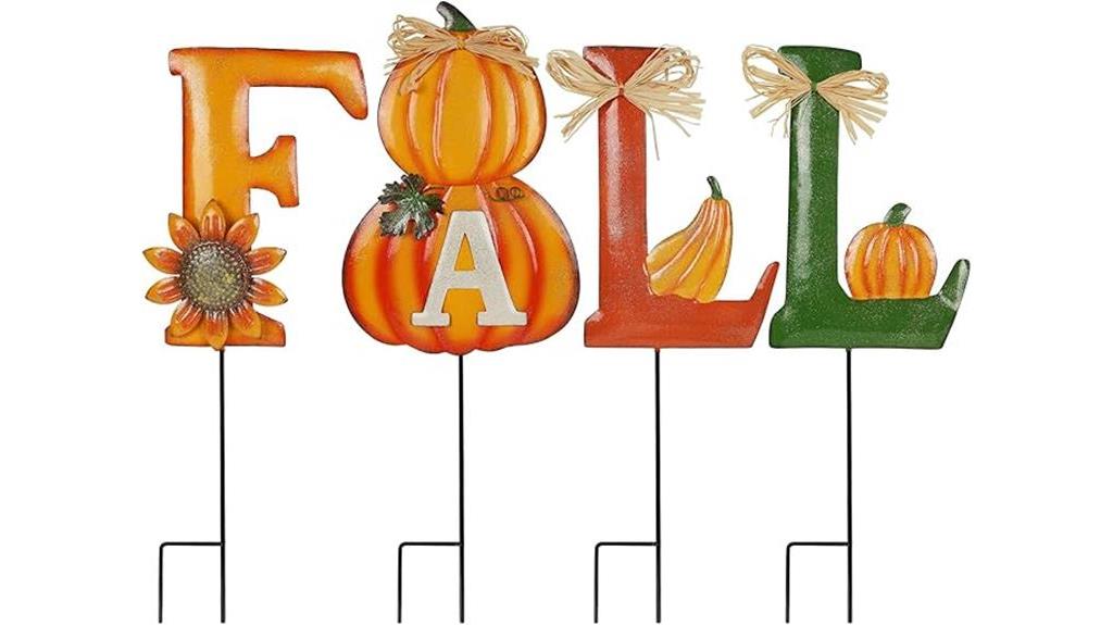 fall decorative garden stakes