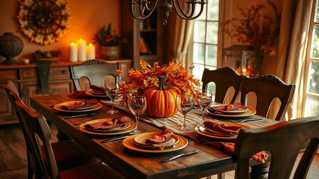 fall dining room decor tips