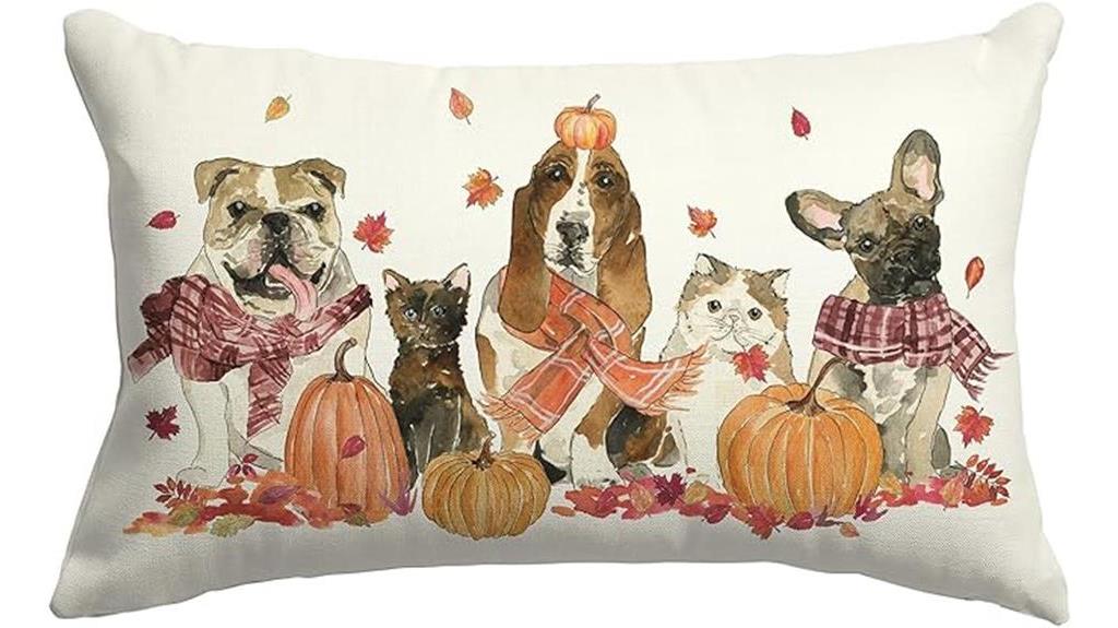 fall dog pillow cover