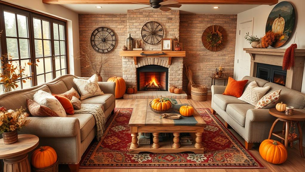 fall family room decor tips