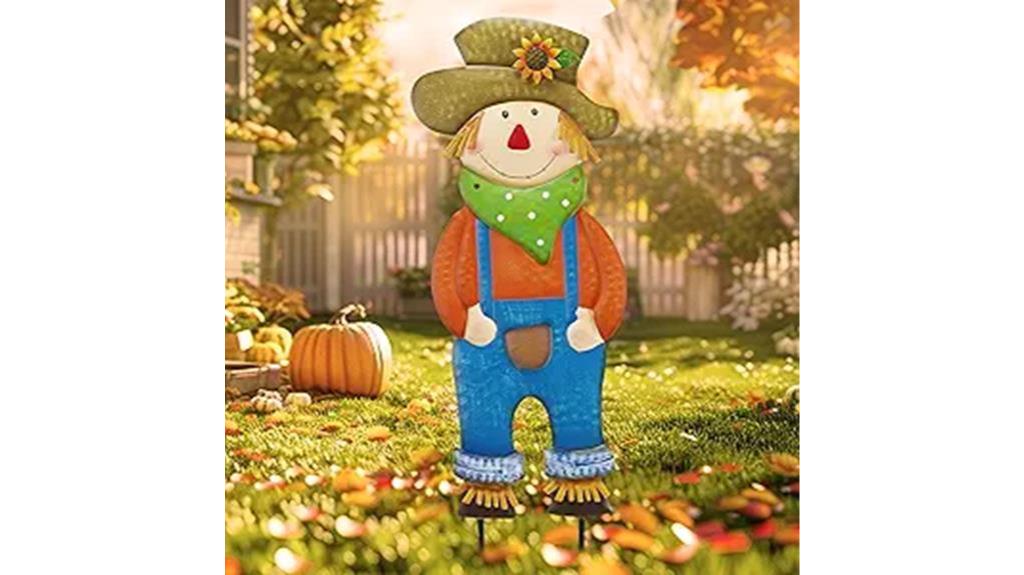 fall garden scarecrow decor