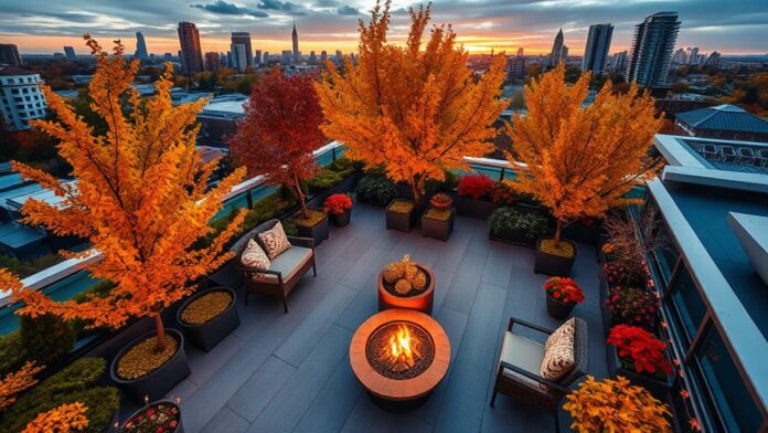 fall green roof decor ideas