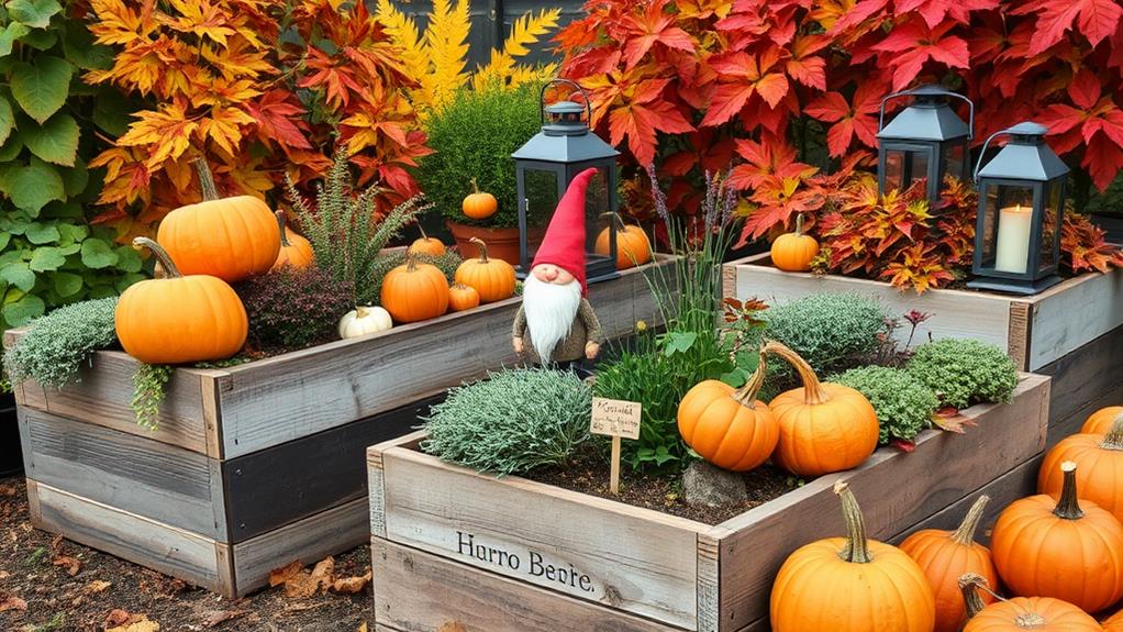 fall herb garden decor choices