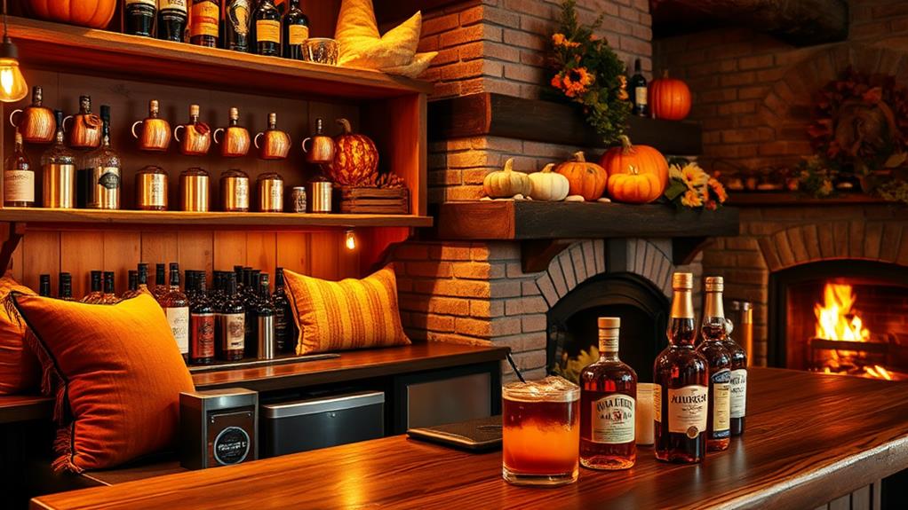 fall home bar decor tips