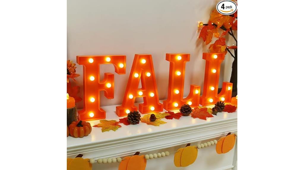 fall home led decor