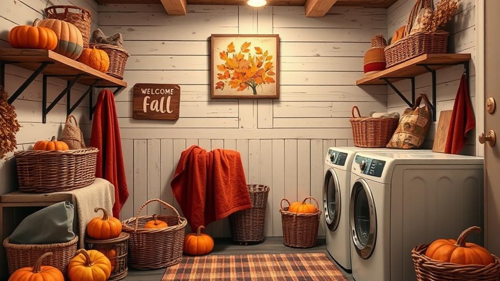 fall laundry room decor tips