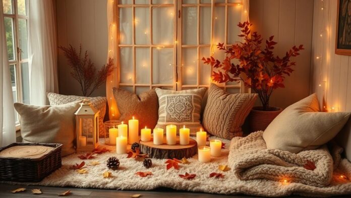 fall meditation space decor