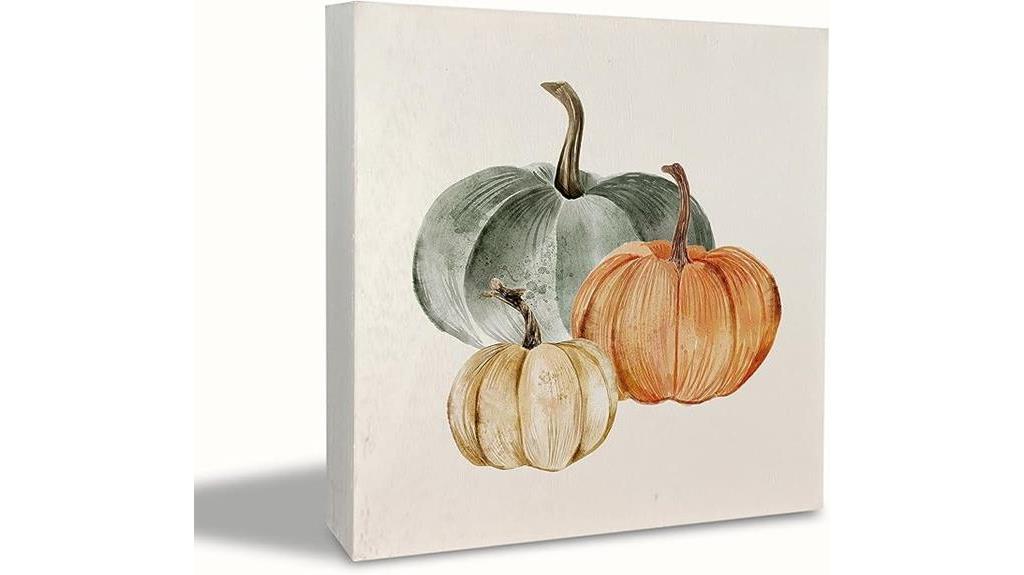 fall pumpkin desk decor