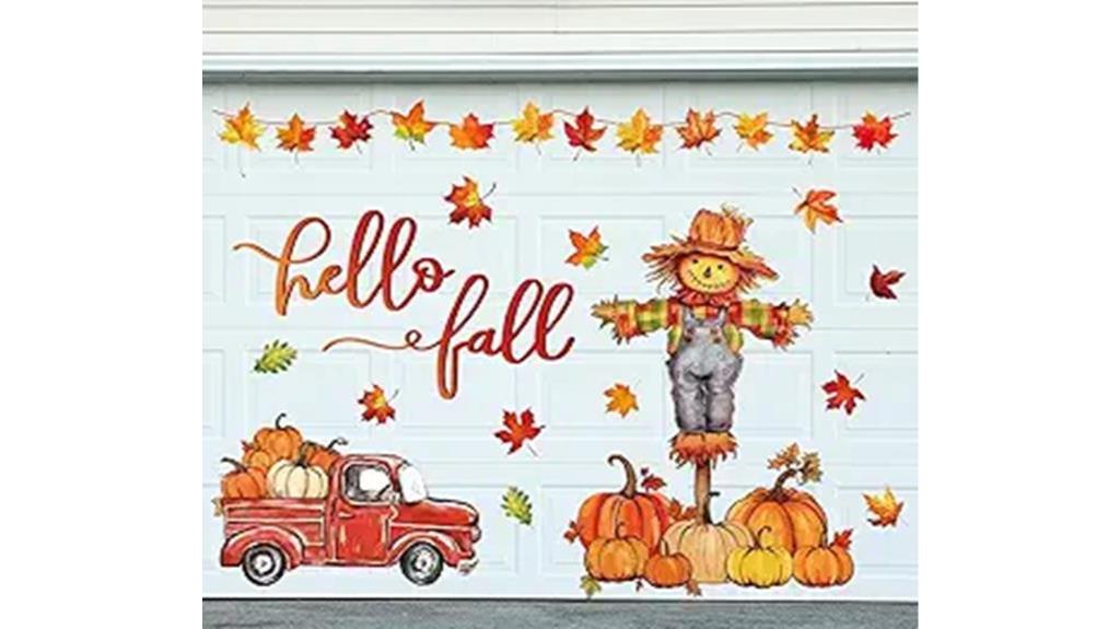 fall themed garage magnet stickers