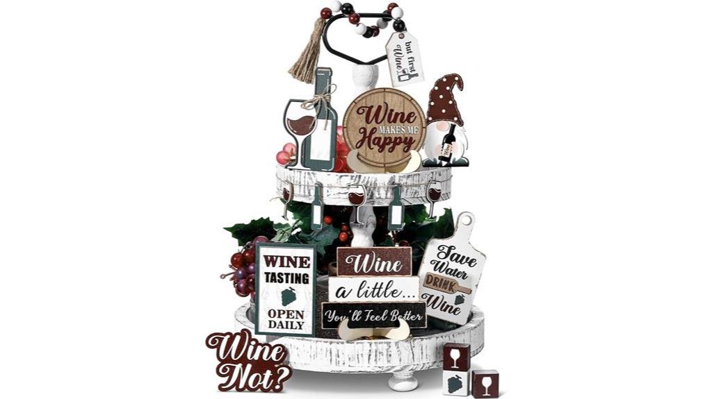 farmhouse wine decor set