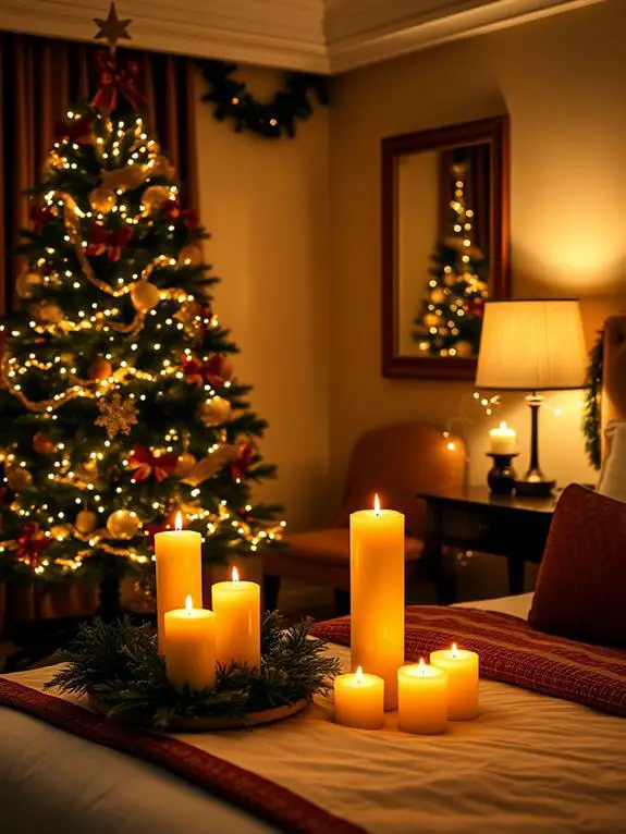 festive aromatic candle collection